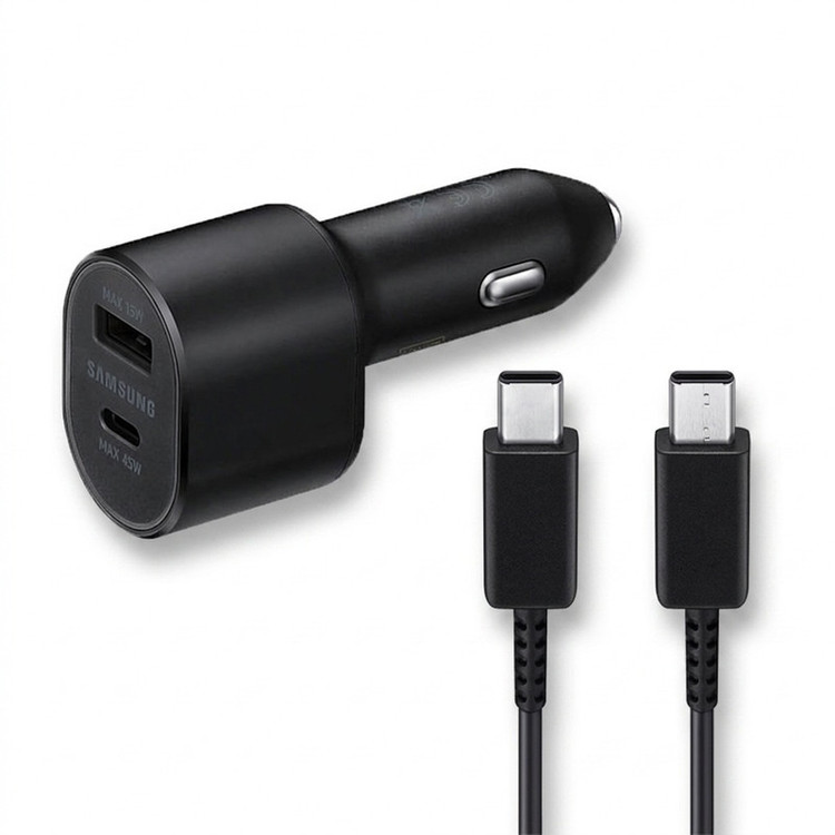 شارژر فندکی سامسونگ مدل به همراه کابل USB-C