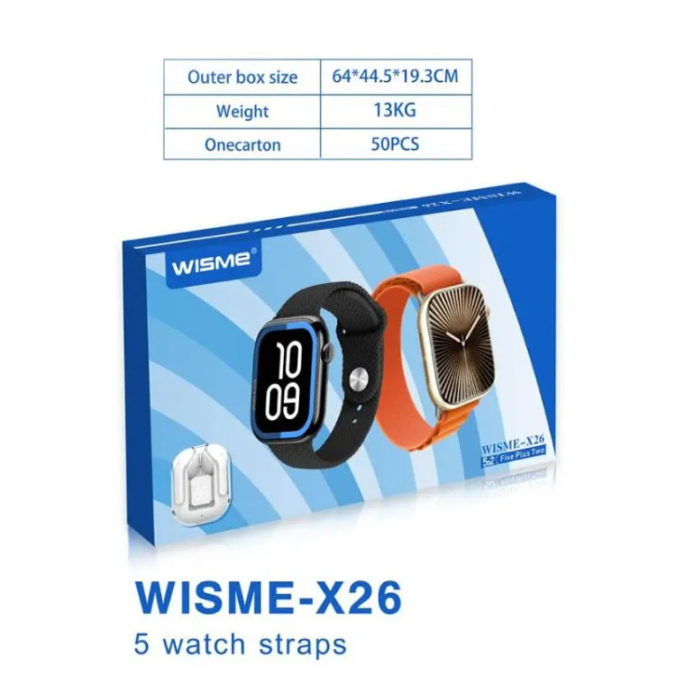 ساعت هوشمند مدل WISME WS-X26 همراه با ایرپاد
